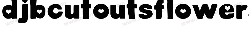 DjbCutoutsFlowersBold-RLne字体转换