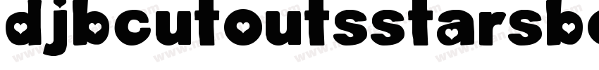 DjbCutoutsStarsBold-8qrA字体转换