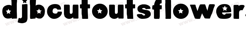 DjbCutoutsFlowersBold-RLne字体转换