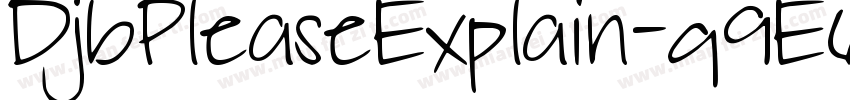 DjbPleaseExplain-q9E6字体转换