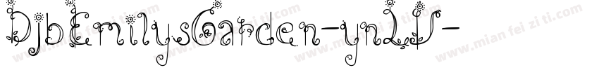 DjbEmilysGarden-ynLV字体转换