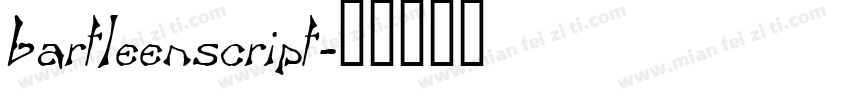 bartleenscript字体转换