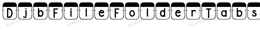 DjbFileFolderTabs-2lr8字体转换