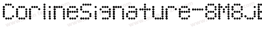CorlineSignature-8M8jB字体转换