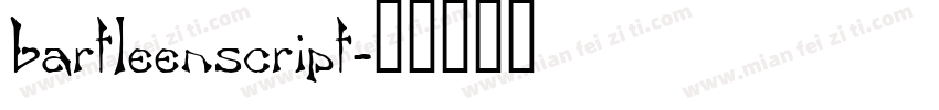 bartleenscript字体转换
