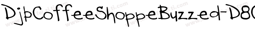 DjbCoffeeShoppeBuzzed-D8O0字体转换