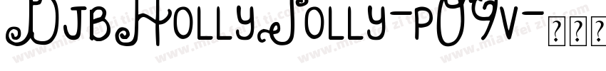 DjbHollyJolly-pO9v字体转换