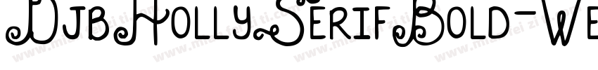 DjbHollySerifBold-WeYn字体转换