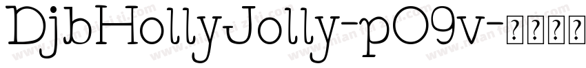 DjbHollyJolly-pO9v字体转换