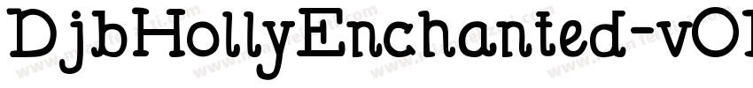 DjbHollyEnchanted-vORZ字体转换