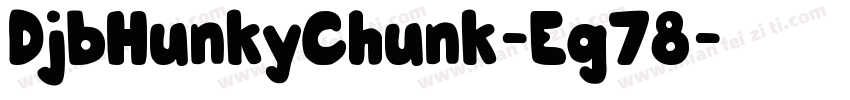 DjbHunkyChunk-Eg78字体转换