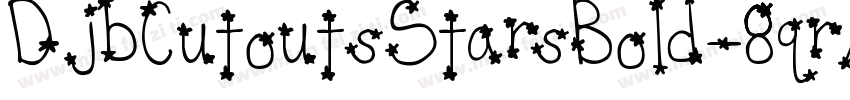 DjbCutoutsStarsBold-8qrA字体转换