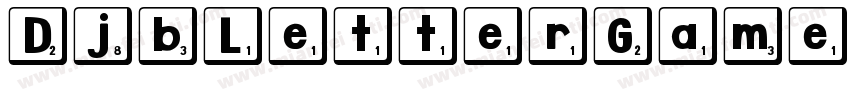 DjbLetterGameTiles3-rpy9字体转换