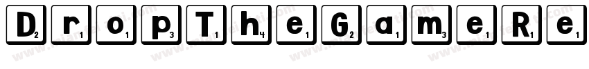 DropTheGameRegular-rg22y字体转换