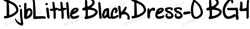 DjbLittleBlackDress-0BG4字体转换