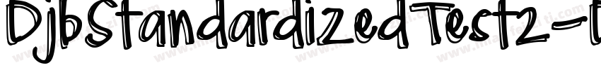 DjbStandardizedTest2-DRRm字体转换