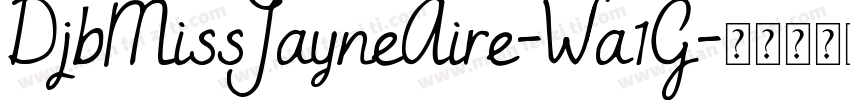 DjbMissJayneAire-Wa1G字体转换