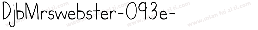 DjbMrswebster-O93e字体转换