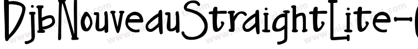 DjbNouveauStraightLite-O5V8字体转换