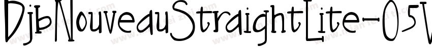 DjbNouveauStraightLite-O5V8字体转换
