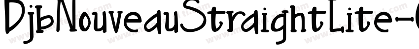 DjbNouveauStraightLite-O5V8字体转换
