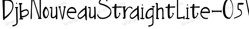 DjbNouveauStraightLite-O5V8字体转换
