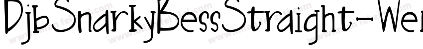 DjbSnarkyBessStraight-Wemz字体转换