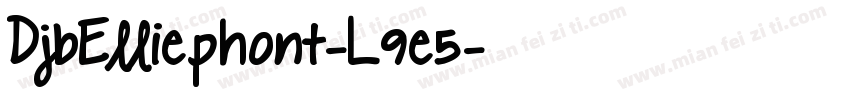 DjbElliephont-L9e5字体转换