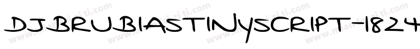 DjbRubiasTinyScript-18Z4字体转换