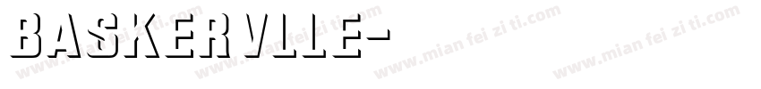 Baskervlle字体转换