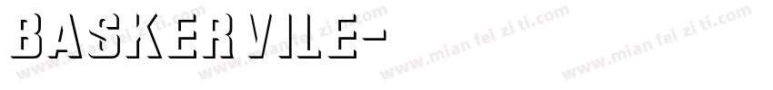 baskervile字体转换
