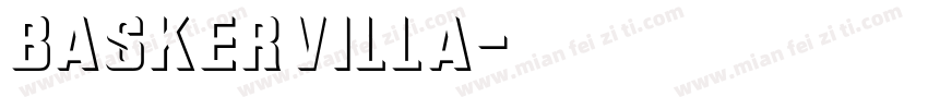 baskervilla字体转换