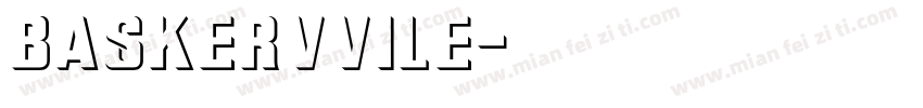 baskervvile字体转换