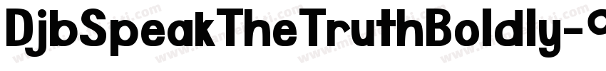 DjbSpeakTheTruthBoldly-97EK字体转换