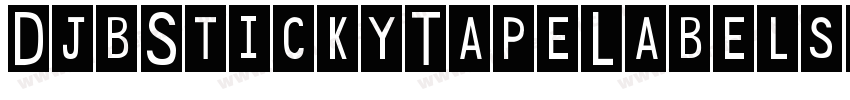 DjbStickyTapeLabelsStrips-Omy6字体转换