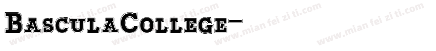 BasculaCollege字体转换