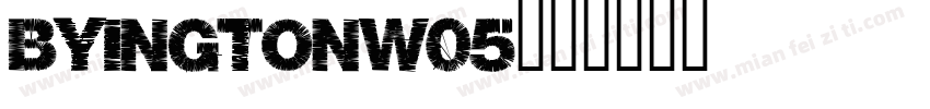 ByingtonW05字体转换