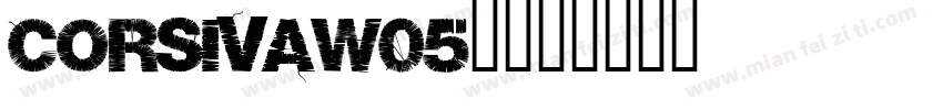 CorsivaW05-字体转换