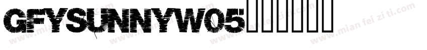 GFYSunnyW05字体转换