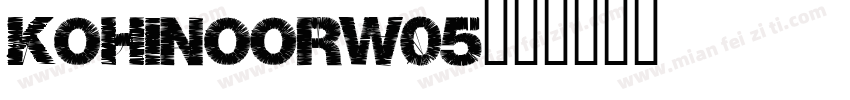 KohinoorW05字体转换
