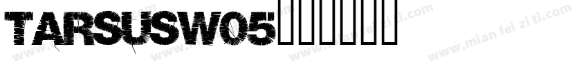 TarsusW05字体转换