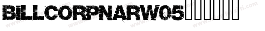 billcorpnarW05字体转换