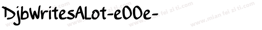 DjbWritesALot-eOOe字体转换