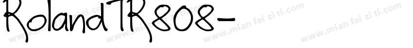 RolandTR808字体转换