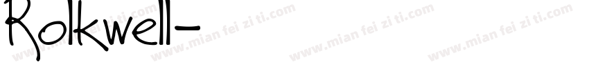 Rolkwell字体转换