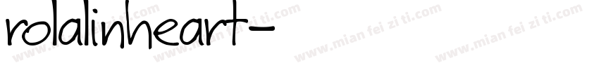 rolalinheart字体转换