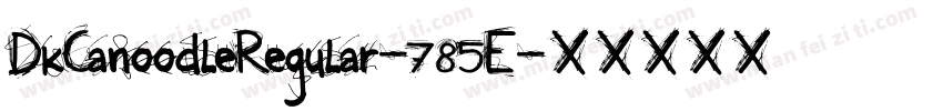 DkCanoodleRegular-785E字体转换