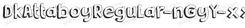 DkAttaboyRegular-nGyY字体转换