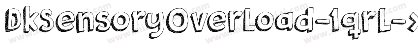 DkSensoryOverload-1qrL字体转换