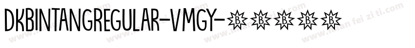 DkBintangRegular-Vmgy字体转换